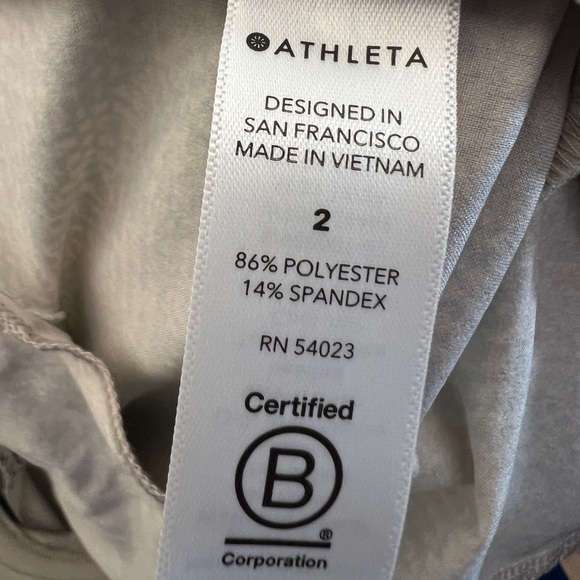 ATHLETA Venture Printed Pant, Viper Grey SIZE 2 Lightweight Workout Exercise - Picture 6 of 9